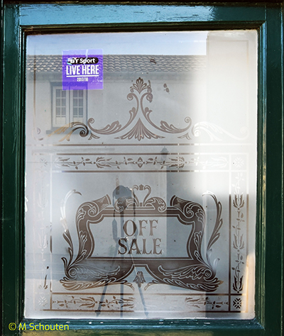 Off Sale Etched Window.  by Michael Schouten. Published on 